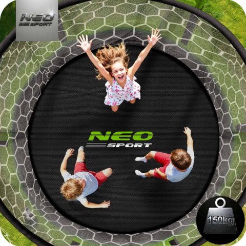 Trampolina ogrodowa 13ft/404cm z siatką wewnętrzną i drabinką Neo-Sport Neo-Sport