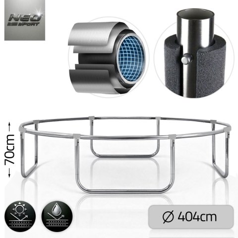 Trampolina ogrodowa 13ft/404cm z siatką wewnętrzną i drabinką Neo-Sport Neo-Sport