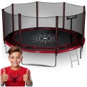 Trampolina ogrodowa 13ft/404cm z siatką zewnętrzną i drabinką Neo-Sport Neo-Sport