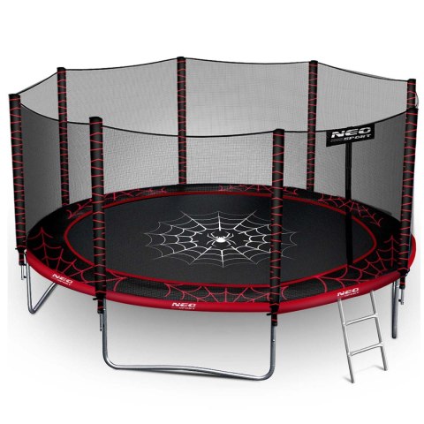 Trampolina ogrodowa 13ft/404cm z siatką zewnętrzną i drabinką Neo-Sport Neo-Sport