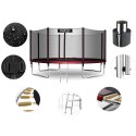 Trampolina ogrodowa 13ft/404cm z siatką zewnętrzną i drabinką Neo-Sport Neo-Sport