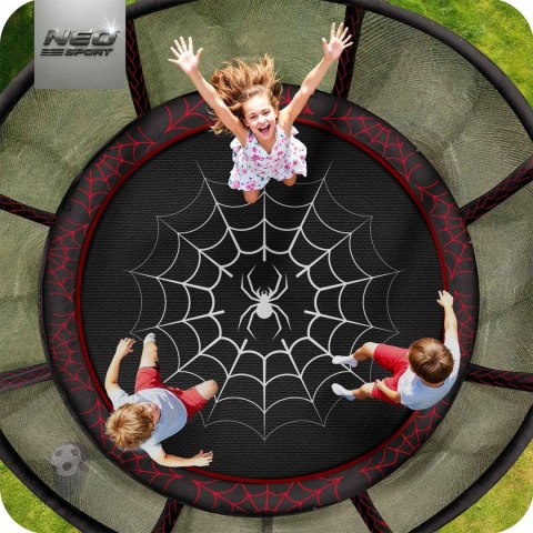 Trampolina ogrodowa 13ft/404cm z siatką zewnętrzną i drabinką Neo-Sport Neo-Sport