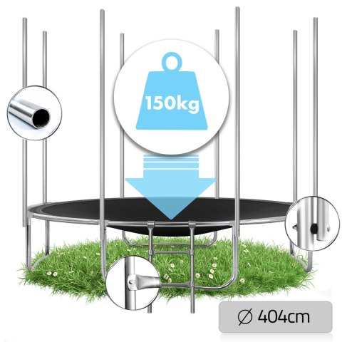 Trampolina ogrodowa 13ft/404cm z siatką zewnętrzną i drabinką Neo-Sport Neo-Sport