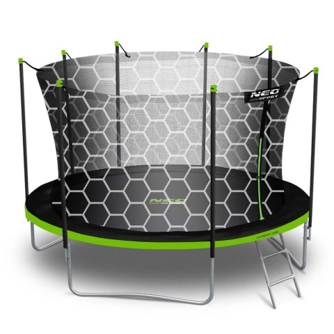 Trampolina ogrodowa 14ft/435cm z siatką wewnętrzną i drabinką Neo-Sport Neo-Sport