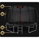 Trampolina ogrodowa profilowana 14ft/435cm z siatką wewnętrzną Neo-Sport Neo-Sport