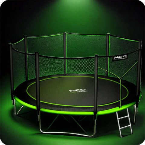 Trampolina ogrodowa 14ft/435cm z siatką zewnętrzną i drabinką Neo-Sport Neo-Sport