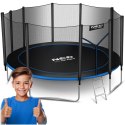 Trampolina ogrodowa 15ft/465cm z siatką zewnętrzną i drabinką Neo-Sport Neo-Sport