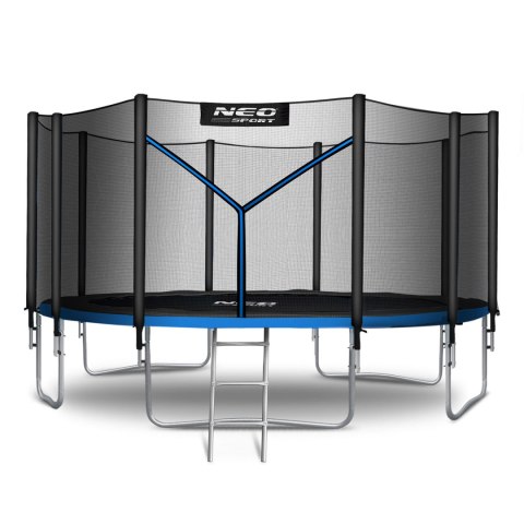 Trampolina ogrodowa 15ft/465cm z siatką zewnętrzną i drabinką Neo-Sport Neo-Sport