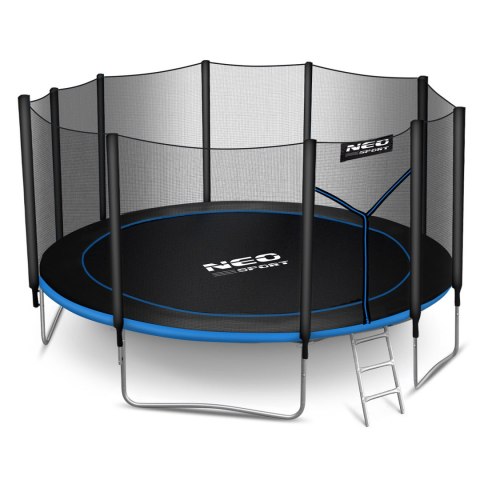 Trampolina ogrodowa 15ft/465cm z siatką zewnętrzną i drabinką Neo-Sport Neo-Sport