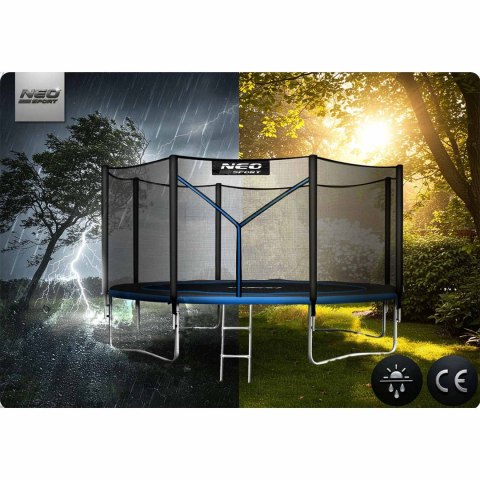 Trampolina ogrodowa 15ft/465cm z siatką zewnętrzną i drabinką Neo-Sport Neo-Sport