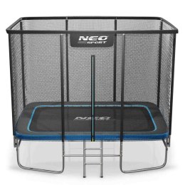 Trampolina ogrodowa prostokątna 10x7ft/305x213cm z siatką zewnętrzną i drabinką Neo-Sport Neo-Sport