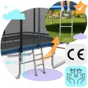 Trampolina ogrodowa prostokątna 10x7ft/305x213cm z siatką zewnętrzną i drabinką Neo-Sport Neo-Sport