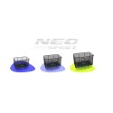 Trampolina ogrodowa prostokątna 10x7ft/305x213cm z siatką zewnętrzną i drabinką Neo-Sport Neo-Sport