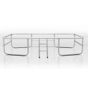 Trampolina ogrodowa prostokątna 10x7ft/305x213cm z siatką zewnętrzną i drabinką Neo-Sport Neo-Sport