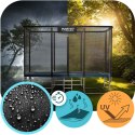 Trampolina ogrodowa prostokątna 12x8ft/366x244cm z siatką zewnętrzną i drabinką Neo-Sport Neo-Sport