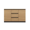 Komoda COSTA 1D3S/2D3S BA ANTRACYT DĄB ARTISAN