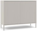 Komoda KAMARO 2D SLIM KASZMIR Lamele Front Ryflowany