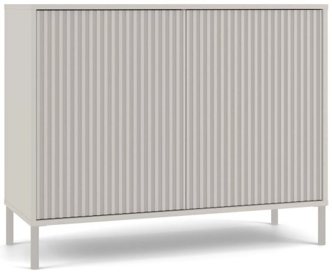 Komoda KAMARO 2D SLIM KASZMIR Lamele Front Ryflowany