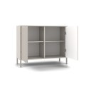 Komoda KAMARO 2D SLIM KASZMIR Lamele Front Ryflowany