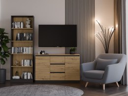 Komoda Malwa 2D3S/BA ANTRACYT DĄB ARTISAN