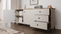 Komoda POINT 2D3S Kaszmir Beż Dąb Castello Szafka 3 Szuflady 2 Drzwi Salon