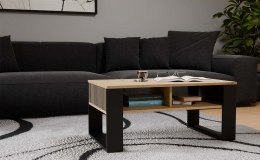 Ława Modern 2P SLIM DĄB ARTISAN CZARNY