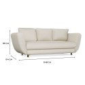 SOFA SARIS BEŻOWY NOGA ZŁOTA