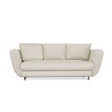 SOFA SARIS BEŻOWY NOGA ZŁOTA