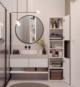 Słupek łazienkowy Sara S40 BIAŁY