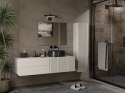 SZAFKA POD UMYWALKĘ TIGO 1D2S KASZMIR 140 CM 2 SZUFLADY RYFLOWANY FRONT WISZĄCA