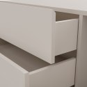 SZAFKA POD UMYWALKĘ TIGO 1D2S KASZMIR 140 CM 2 SZUFLADY RYFLOWANY FRONT WISZĄCA