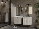SZAFKA POD UMYWALKĘ TIGO 60 2S KASZMIR 2 SZUFLADY RYFLOWANY FRONT WISZĄCA