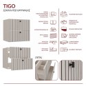 SZAFKA POD UMYWALKĘ TIGO 60 2S KASZMIR 2 SZUFLADY RYFLOWANY FRONT WISZĄCA