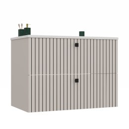SZAFKA POD UMYWALKĘ TIGO 80 2S KASZMIR RYFLOWANY FRONT + UMYWALKA