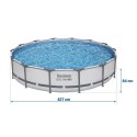 Basen ogrodowy stelażowy 427 x 84 cm zestaw 9w1 Bestway 56595 Bestway