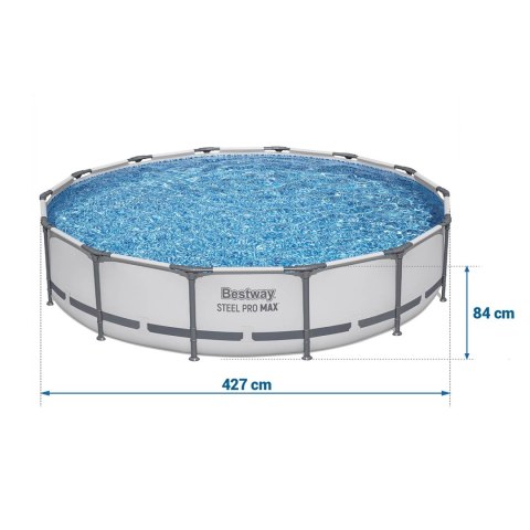 Basen ogrodowy stelażowy 427 x 84 cm zestaw 9w1 Bestway 56595 Bestway