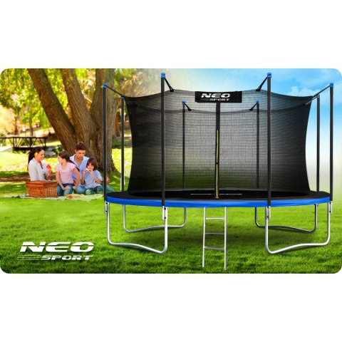 Trampolina ogrodowa 15ft/465cm z siatką wewnętrzną i drabinką Neo-Sport Neo-Sport