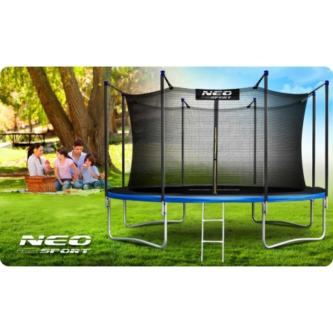 Trampolina ogrodowa 15ft/465cm z siatką wewnętrzną i drabinką Neo-Sport Neo-Sport