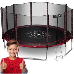 Trampolina ogrodowa 15ft/465cm z siatką zewnętrzną i drabinką Neo-Sport Neo-Sport