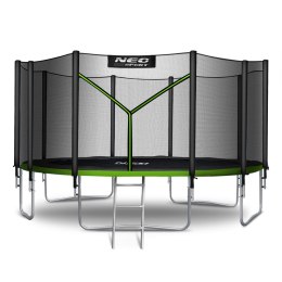 Trampolina ogrodowa 15ft/465cm z siatką zewnętrzną i drabinką Neo-Sport Neo-Sport