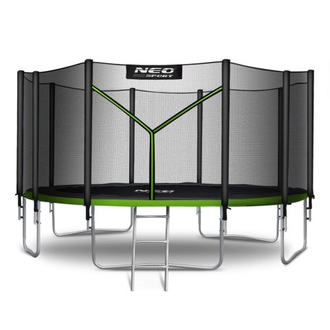 Trampolina ogrodowa 15ft/465cm z siatką zewnętrzną i drabinką Neo-Sport Neo-Sport