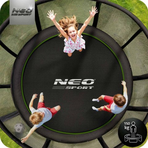 Trampolina ogrodowa 15ft/465cm z siatką zewnętrzną i drabinką Neo-Sport Neo-Sport