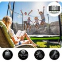 Trampolina ogrodowa 15ft/465cm z siatką zewnętrzną i drabinką Neo-Sport Neo-Sport