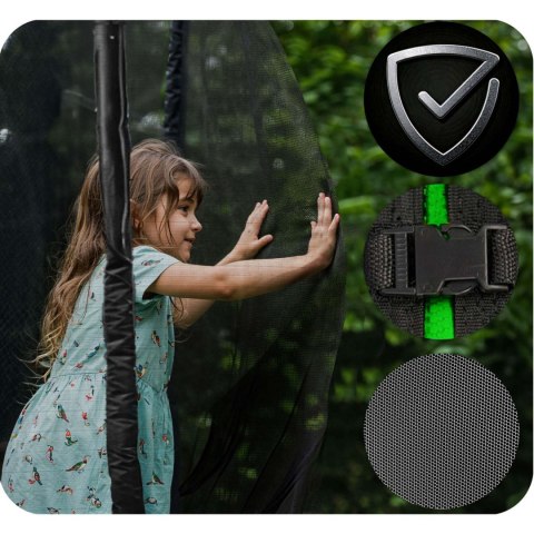 Trampolina ogrodowa 15ft/465cm z siatką zewnętrzną i drabinką Neo-Sport Neo-Sport