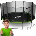 Trampolina ogrodowa 15ft/465cm z siatką zewnętrzną i drabinką Neo-Sport Neo-Sport