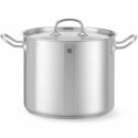 Garnek wysoki Kitchen Line z pokrywką 9 l śr. 240 x 200 h - Hendi 837306