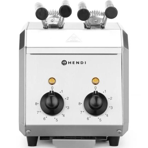 Toster kanapkowy z timerem podwójny 1200W- Hendi 261163