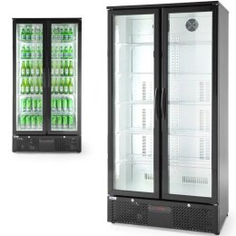 Lodówka barowa na napoje 2-drzwiowa szer. 90cm 384L
