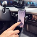 Uchwyt grawitacyjny na telefon na kratkę w samochodzie czarny