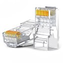 Wtyczka końcówka RJ45 8P8C Cat 6 przezroczysta ZESTAW 100szt